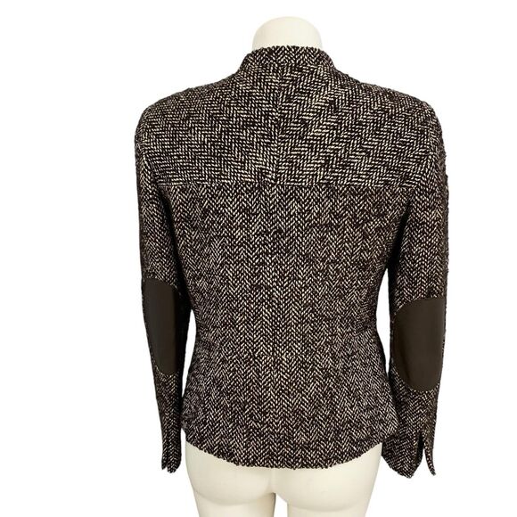 Jones New York Blazer Womens 6 Brown Tweed Jacket Professional Work Office - Picture 2 of 16